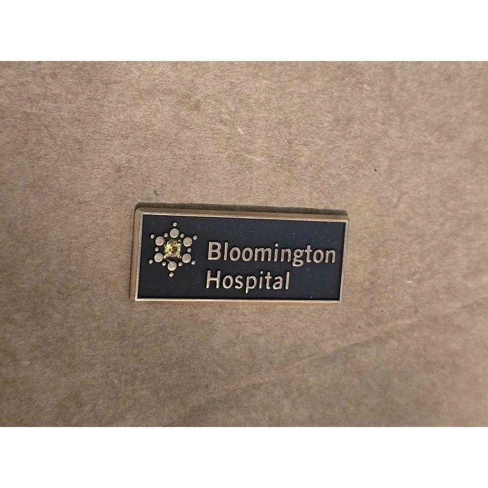 Bloomington Hospital Indiana 10K Gold Filled Lapel Vest Hat Pin H13